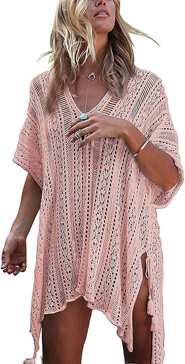 HARHAY Women's Summer Swimsuit Bikini 2023 Beach Swimwear Crochet Cover up | Amazon (US)