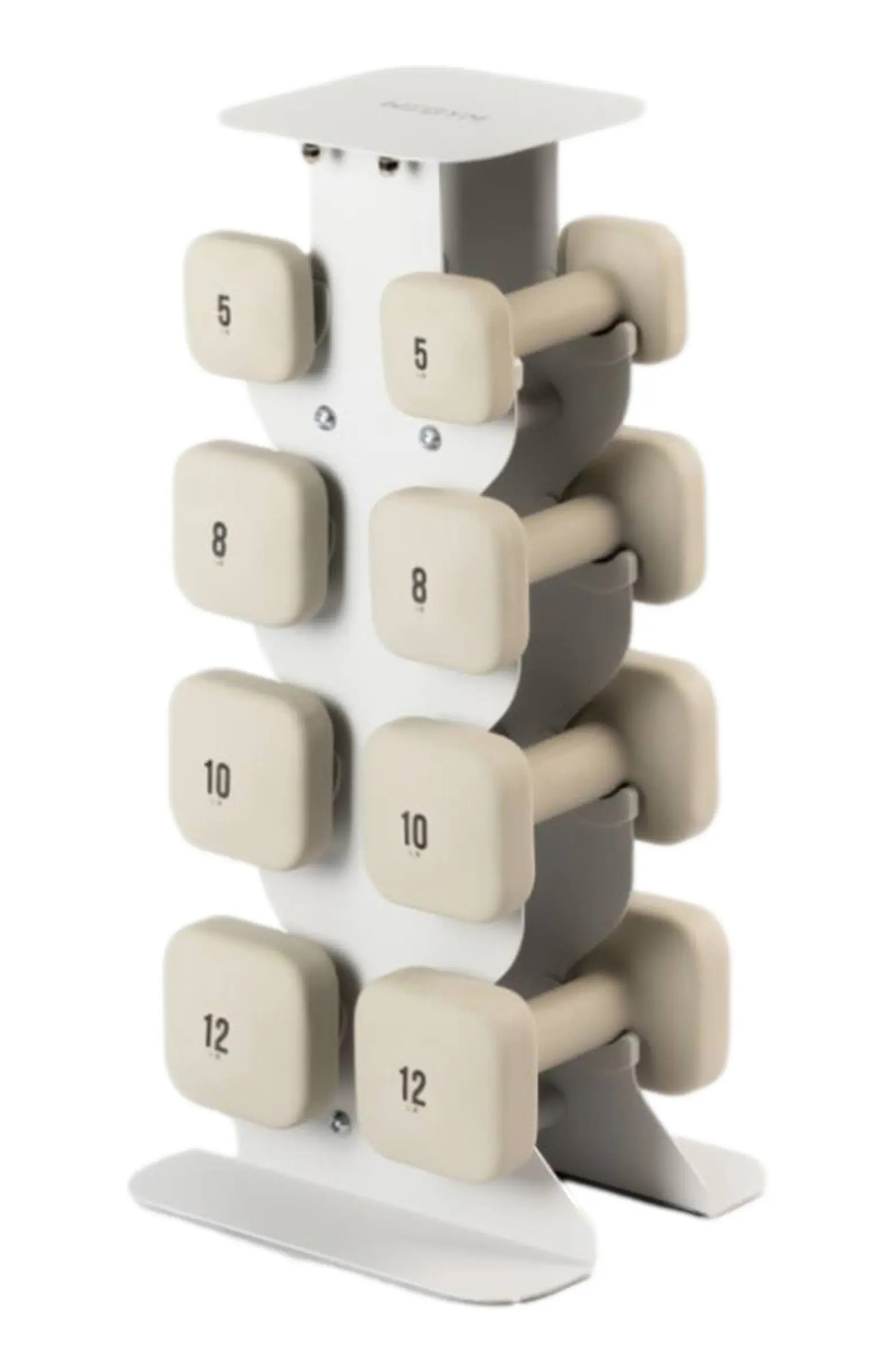 SafeGrip Dumbbells Medium Set with Light Rack - 5, 8, 10, 12 lbs | Nordstrom