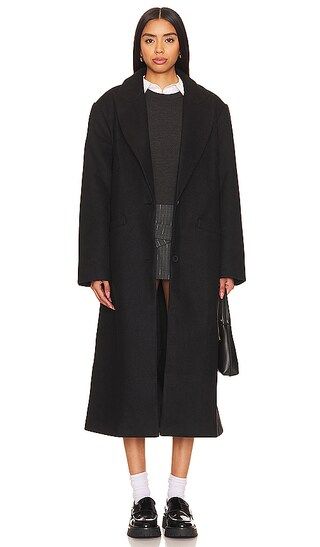 Olsen Coat in Onyx | Revolve Clothing (Global)