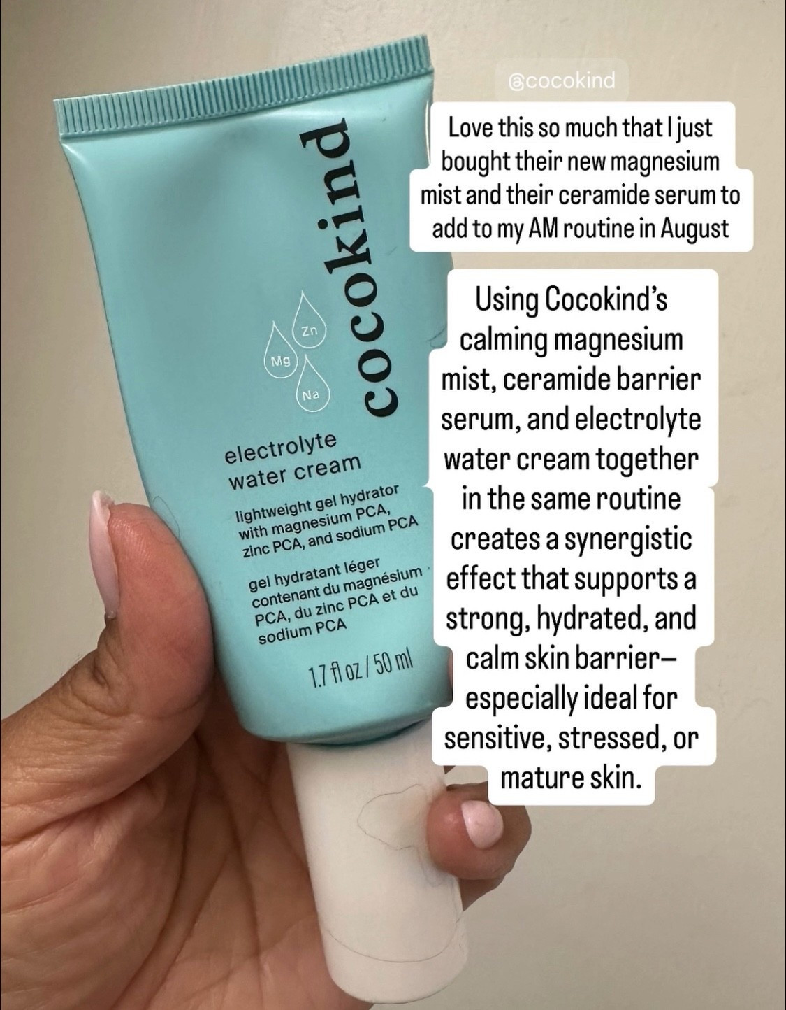 ✨Cocokind
Electrolyte Water Cream

What it does:
-Uses electrolytes (like potassium and magnesium) and humectants to deeply hydrate.
-Lightweight but moisturizing enough for combo/oily or dehydrated skin.
-Helps balance water retention in the skin.

#LTKBeauty #LTKOver40