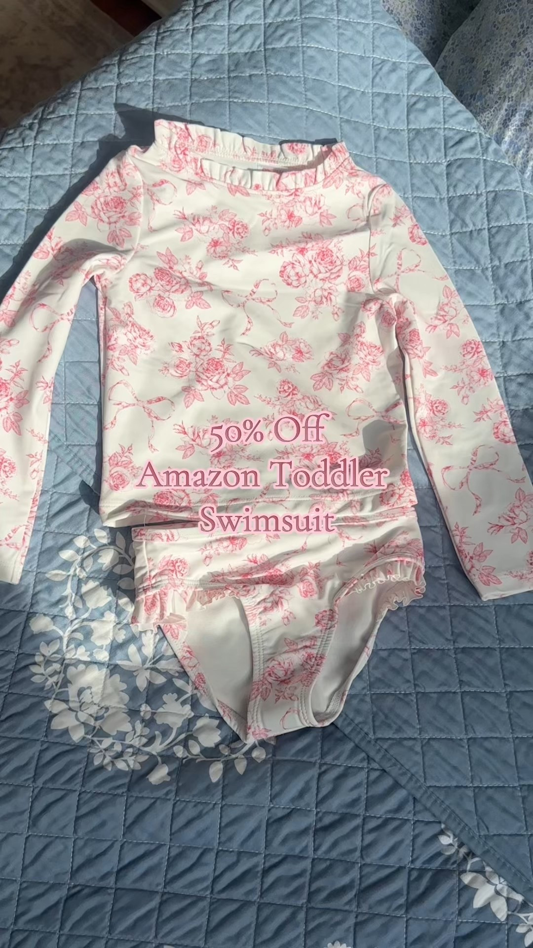 Loving this toddler swimsuit! True to size and UPF 50

#LTKKids #LTKSwim #LTKSaleAlert