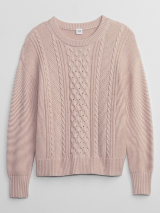 Cable-Knit Crewneck Sweater | Gap Factory