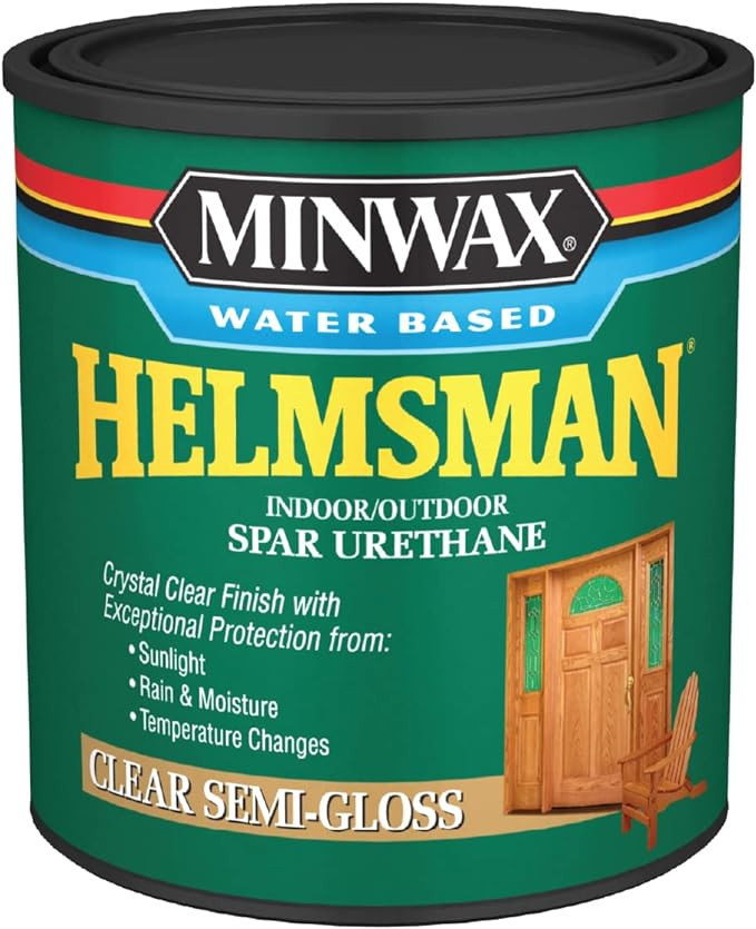 Minwax Water Based Helmsman Spar Urethane, Quart, Semi-Gloss | Amazon (US)