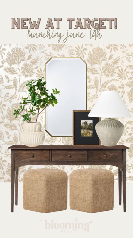 New at Target! Launching June 16th 

THEBLOOMINGNEST target studio McGee wallpaper console stems base mirror art lamp ottoman 

#LTKSeasonal #LTKHome #LTKStyleTip