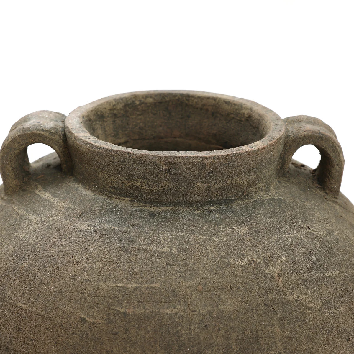 14.6" H Handcrafted Distressed Terracotta Cauldron Vase | Wayfair North America
