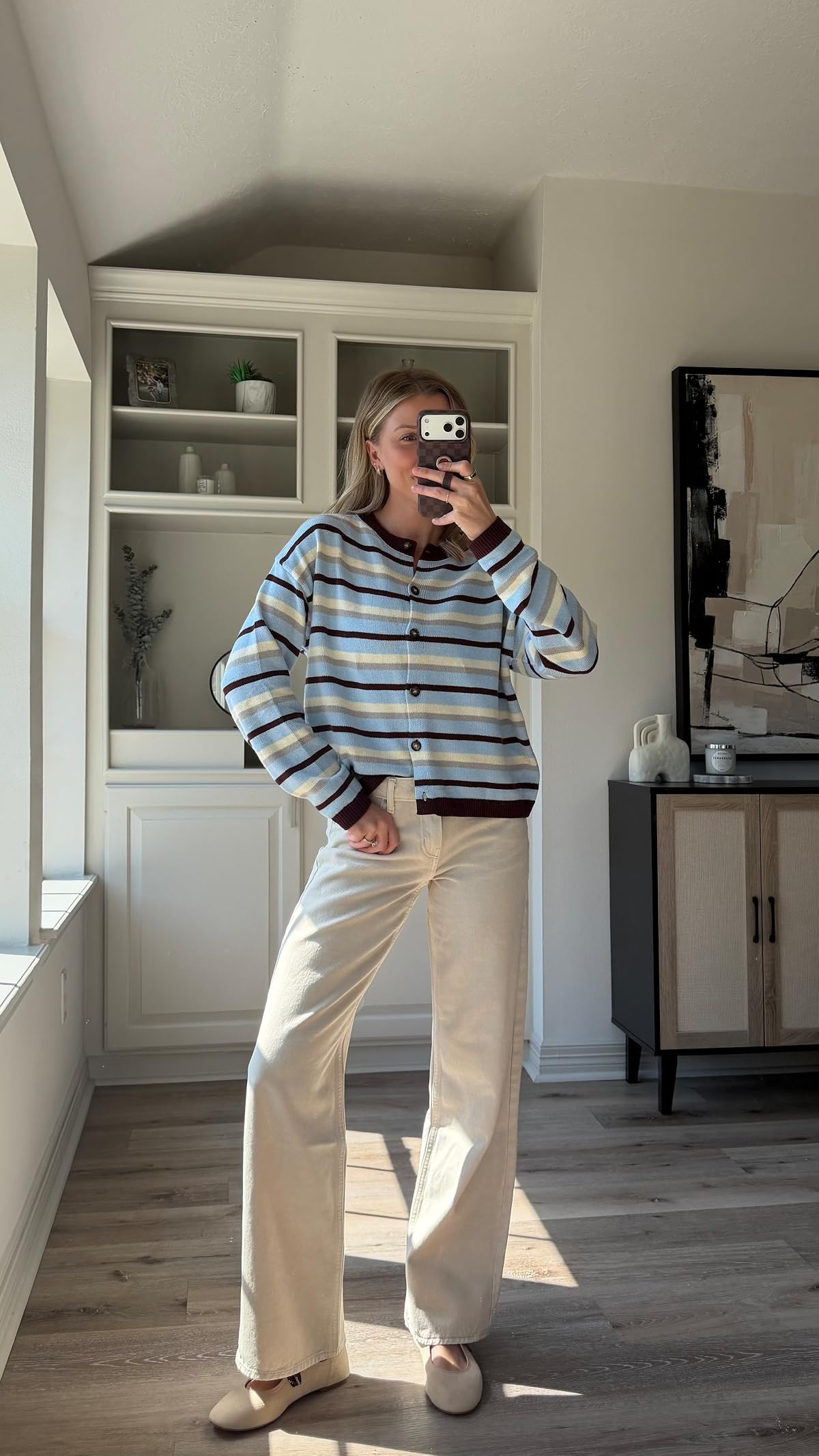 Loving this striped cardigan lately! Size M in cardigan, 26 in jeans
 

 #LTKootd