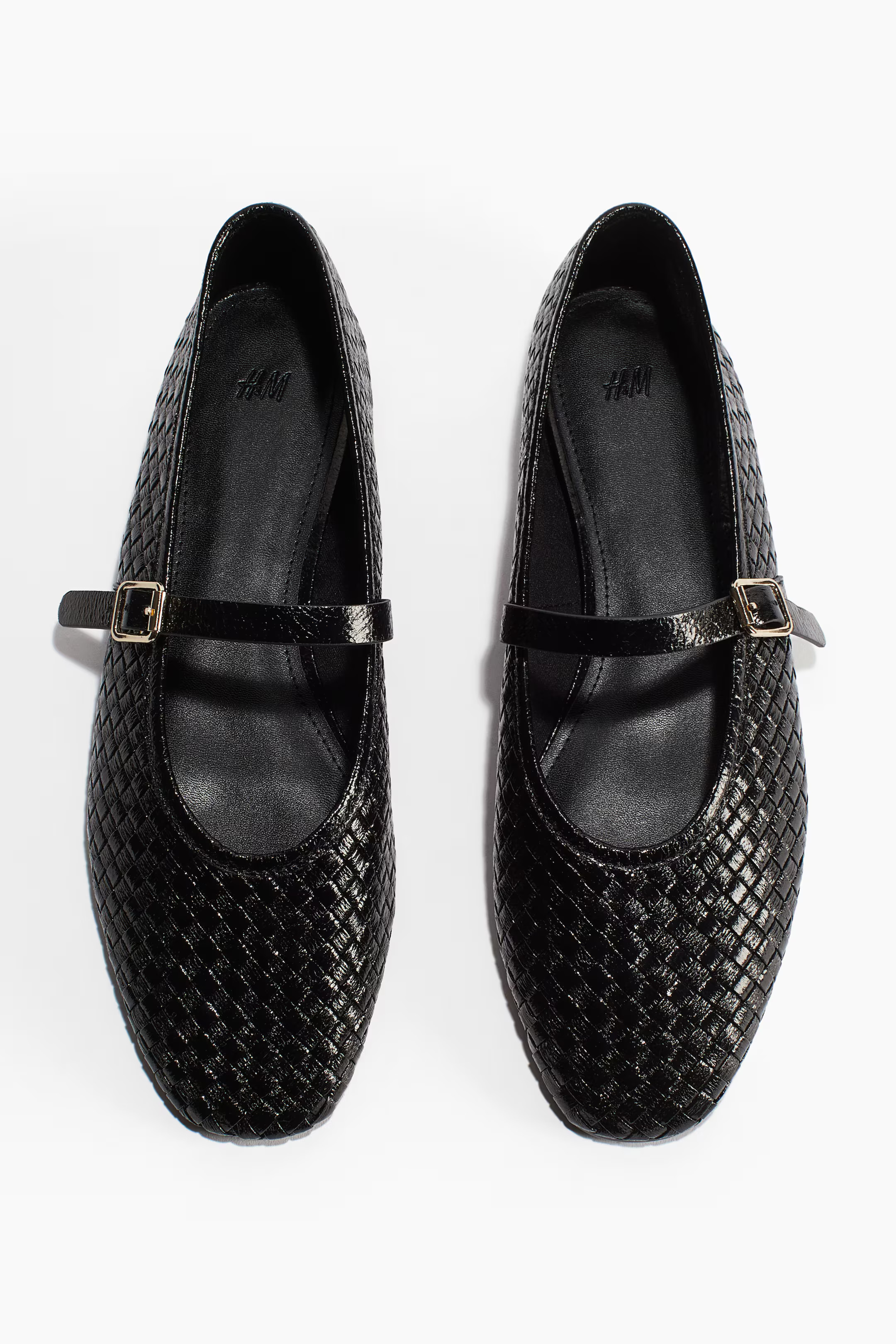 Braided Mary Janes - Black - Ladies | H&M GB | H&M (UK, MY, IN, SG, PH, TW, HK)