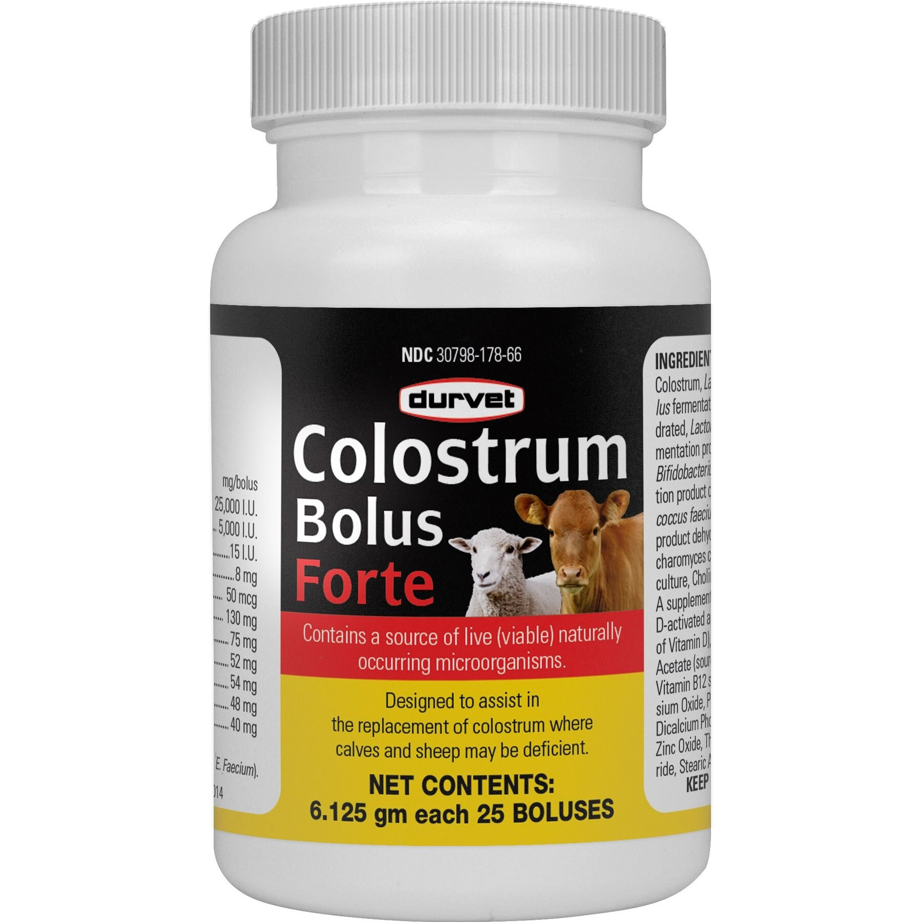 Durvet Colostrum Bolus Forte Farm Animal Supplement, 25 count | Chewy