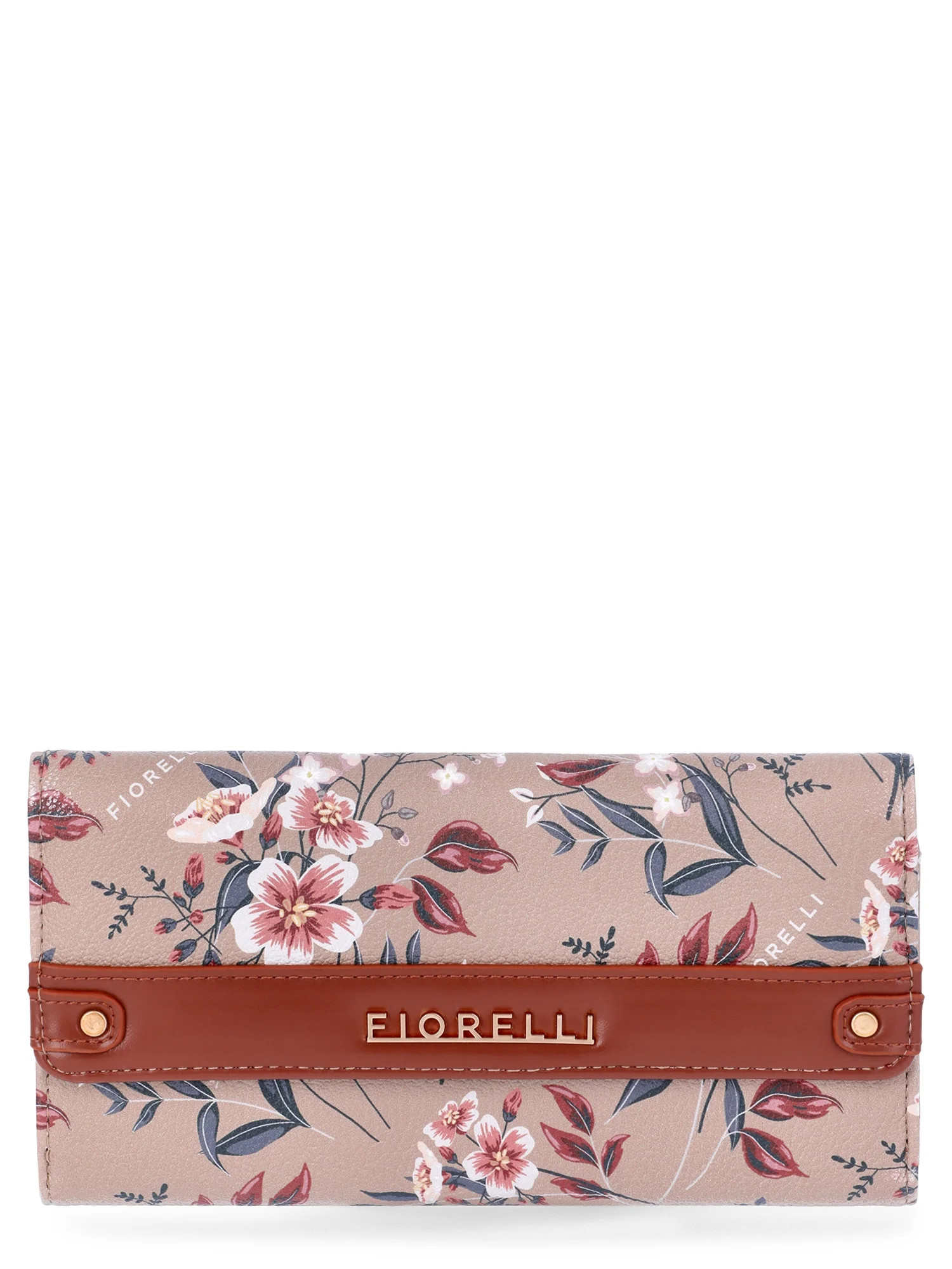 Fiorelli Women's Diana Double Sided Clutch Wallet, Brown Floral | Walmart (US)