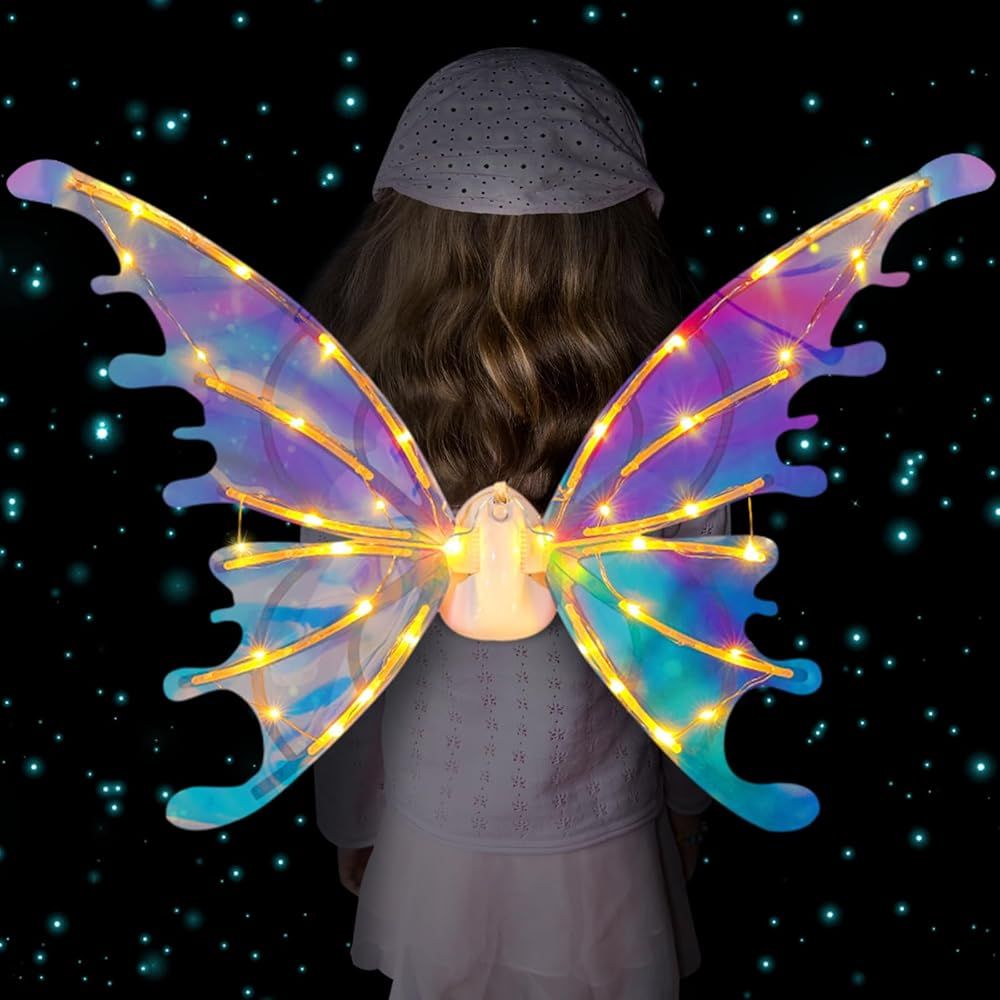 Light up Wings for Girl Women, LED Butterfly Wings Halloween Christmas Cosplay Costume Princess G... | Amazon (US)