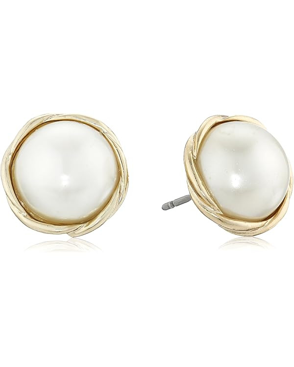 Anne Klein Small Twisted Stud Earrings | Amazon (US)