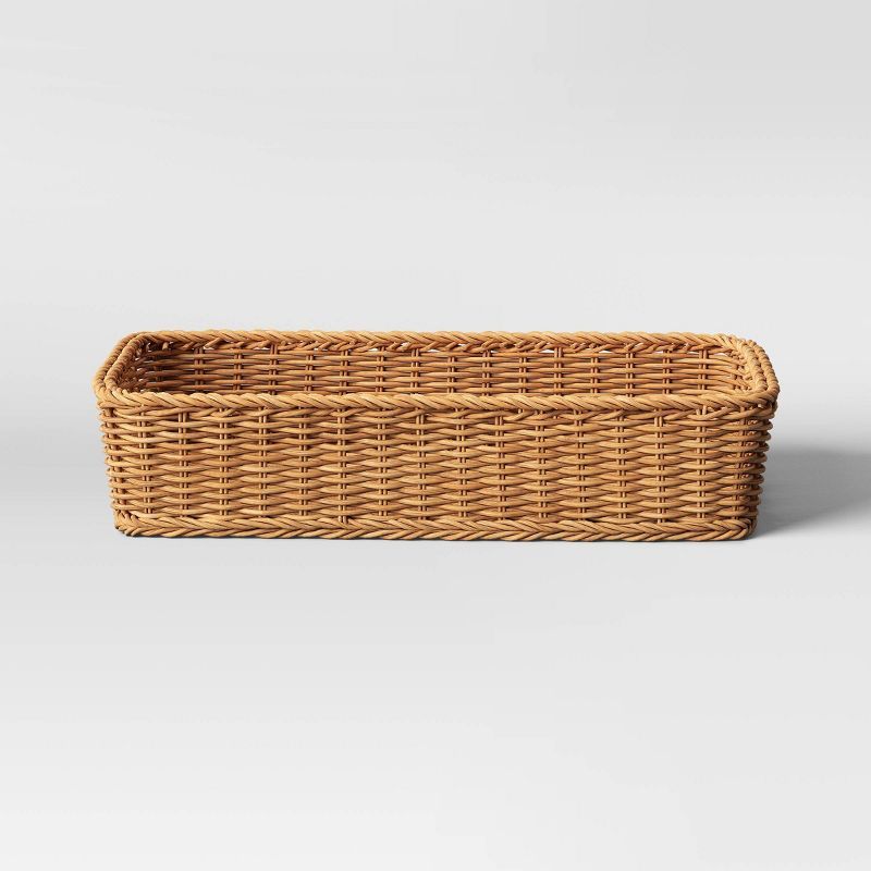 Rectangle Rattan Weave Tray - Threshold™ | Target