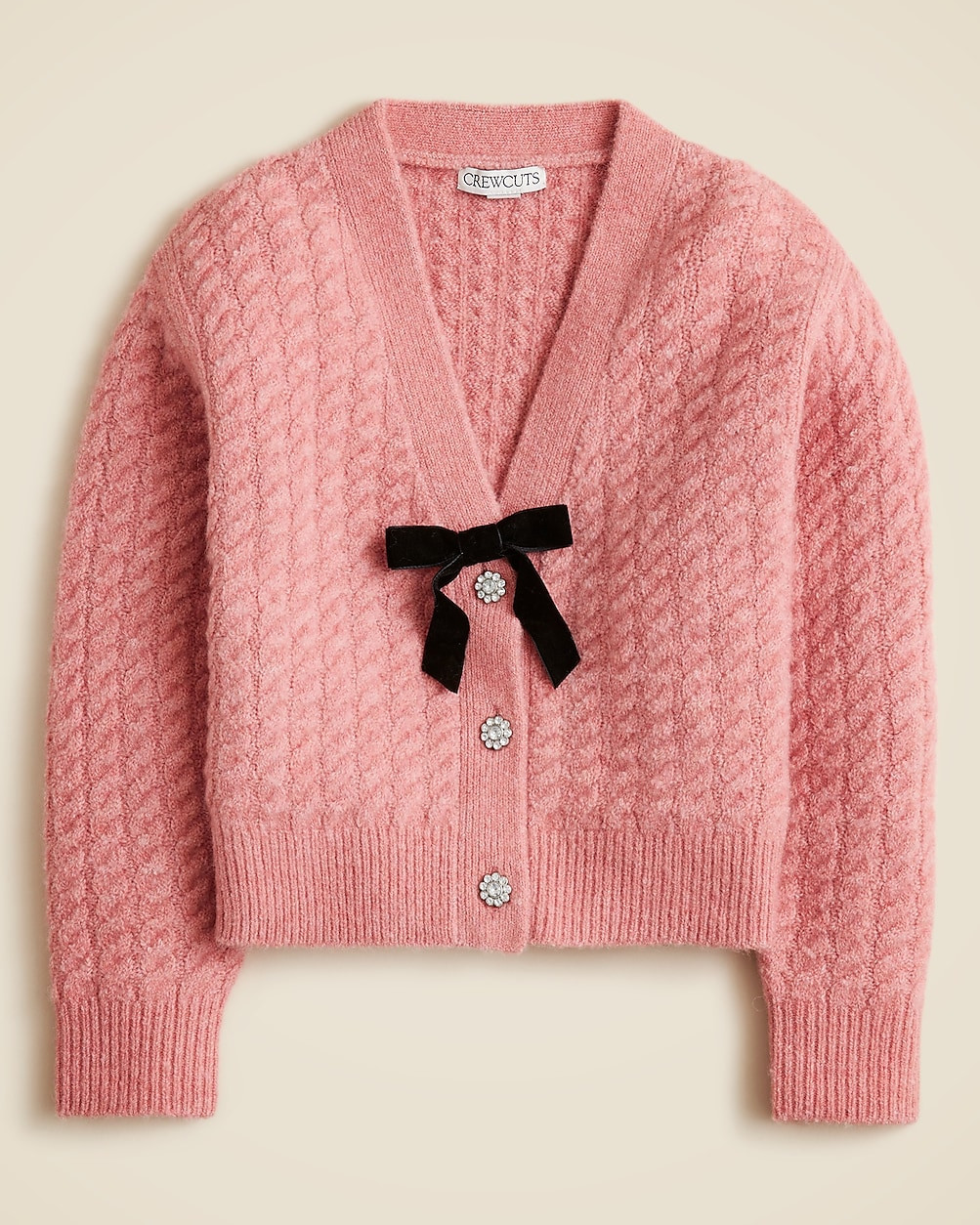 Girls' cable-knit cardigan sweater in Supersoft yarn | J. Crew US