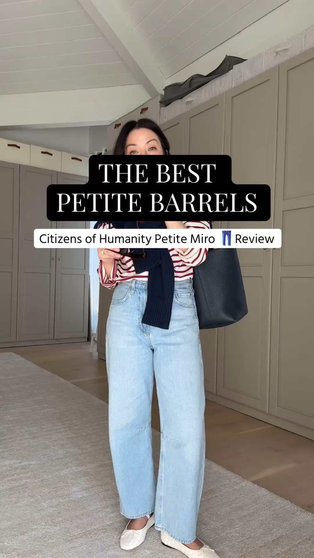 Citizens of Humanity Petite Miros review. This specific wash is butter soft - like sweatpants denim. Length is fantastic on petites! 

Tuckernuck stripe tee xs
Everlane cotton sweater xs
Citizens of Humanity Miro jeans 25 petite
Loeffler Randall flats 5.5
The Row bag navy small - linked similar
Celine sunglasses
Dorsey James necklace 15"
Electric Picks Daphne hoops

Petite style, spring outfits 2026

#LTKPetite #LTKmomlife #LTKootd