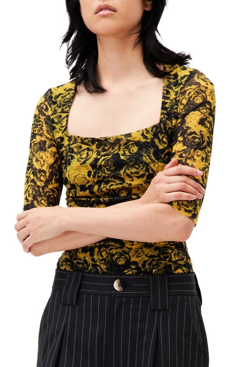 Women's Ruched Floral Print Top | Nordstrom | Nordstrom