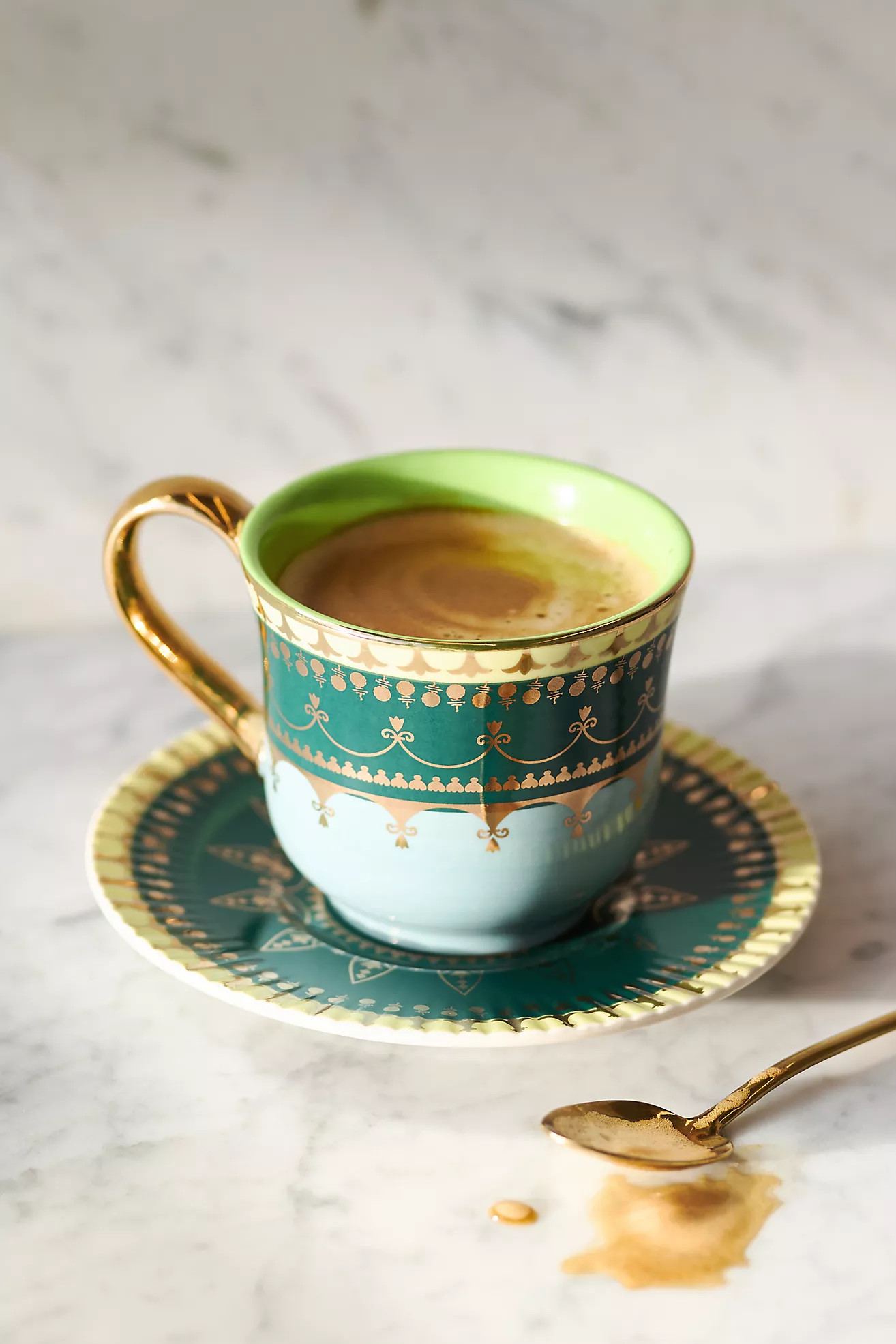 The Honora Stoneware Espresso Cup & Saucer | Anthropologie (US)