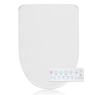 GXR Wave Electric Bidet Seat for Round Toilets in White | The Home Depot