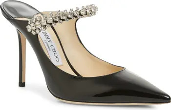Bing Crystal Embellished Patent Mule | Nordstrom