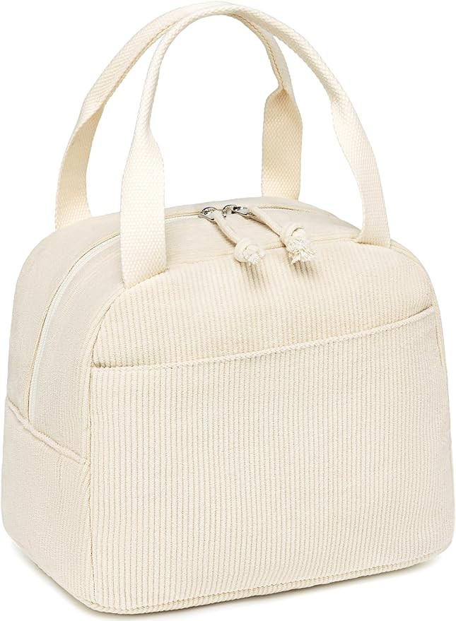 LEDAOU Lunch Box for Women Insulated Lunch Bag Corduroy Lunch Tote Bags Leakproof Cooler Lunch Ca... | Amazon (CA)