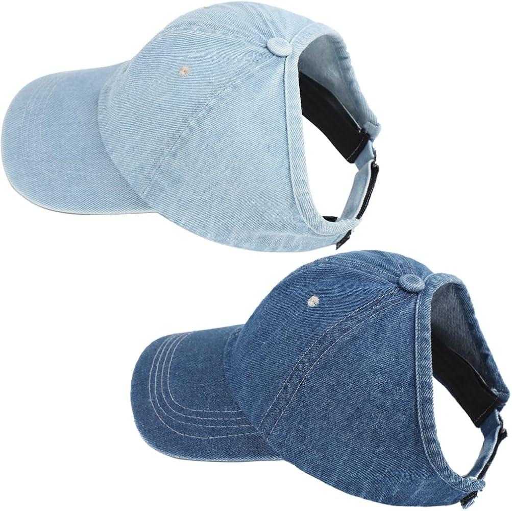 3 PCS Backless Cap for Women Thick Curly Hair,High Ponytail Satin Lined Baseball Hats for Afro Pu... | Amazon (US)