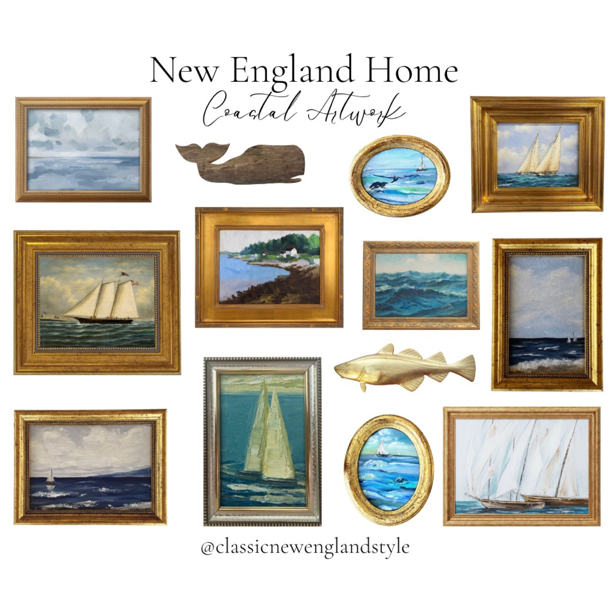 Coastal artwork for a nautical gallery wall. New England inspired Interior Design

Classic New England Style, New England Style, New England Home, New England Interiors, Interior Design Style, Coastal Home, Coastal Living, Coastal Grandmillennial, Off Season Coastal

#LTKSeasonal #LTKstyletip #LTKhome