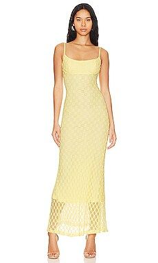 Bardot Adoni Mesh Maxi Dress in Canary Yellow from Revolve.com | Revolve Clothing (Global)