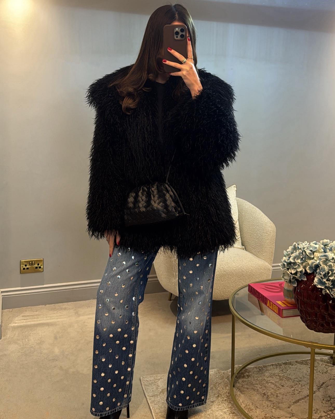 Jeans. Diamante jeans. Sparkly jeans. Bodysuit. Skims bodysuit. Skims. River island. Faux fur jacket. Faux fur coat. Furry coat. Furry jacket. ASOS. Heeled boots. Ankle boots. Black boots  

#LTKwinter #LTKuk #LTKstyletip
