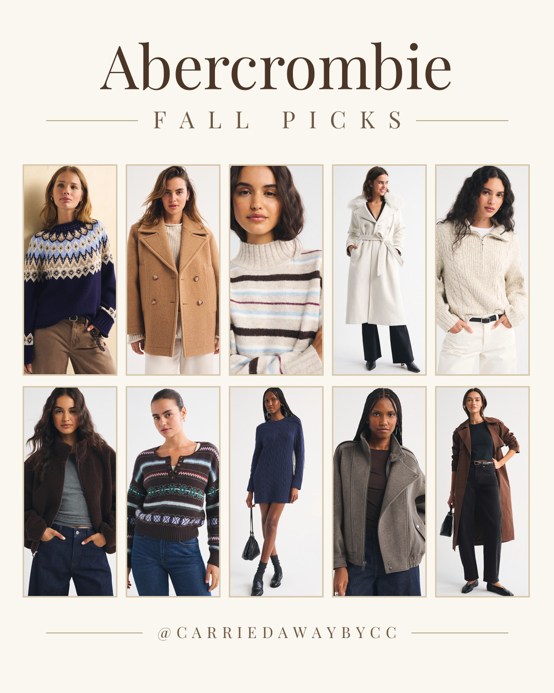 Abercrombie fall favorites 🍂 Rounding up my top 10 fall picks from Abercrombie — the coziest sweaters, wool-blend coats, and easy fall dresses I'm loving this season. Everything is linked below! 🤍 

 #abercrombie #fallfashion #sweaterweather #falloutfits #cozyseason #fallstyle #abercrombiehaul #falldresses #momstyle #ltkfall