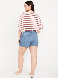High-Waisted OG Jean Cut-Off Shorts -- 3-inch inseam | Old Navy (US)