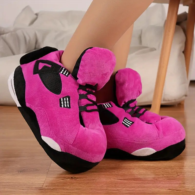 Warm Novelty Slippers Casual Lace Up Plush Shoes Comfortable - Temu | Temu Affiliate Program