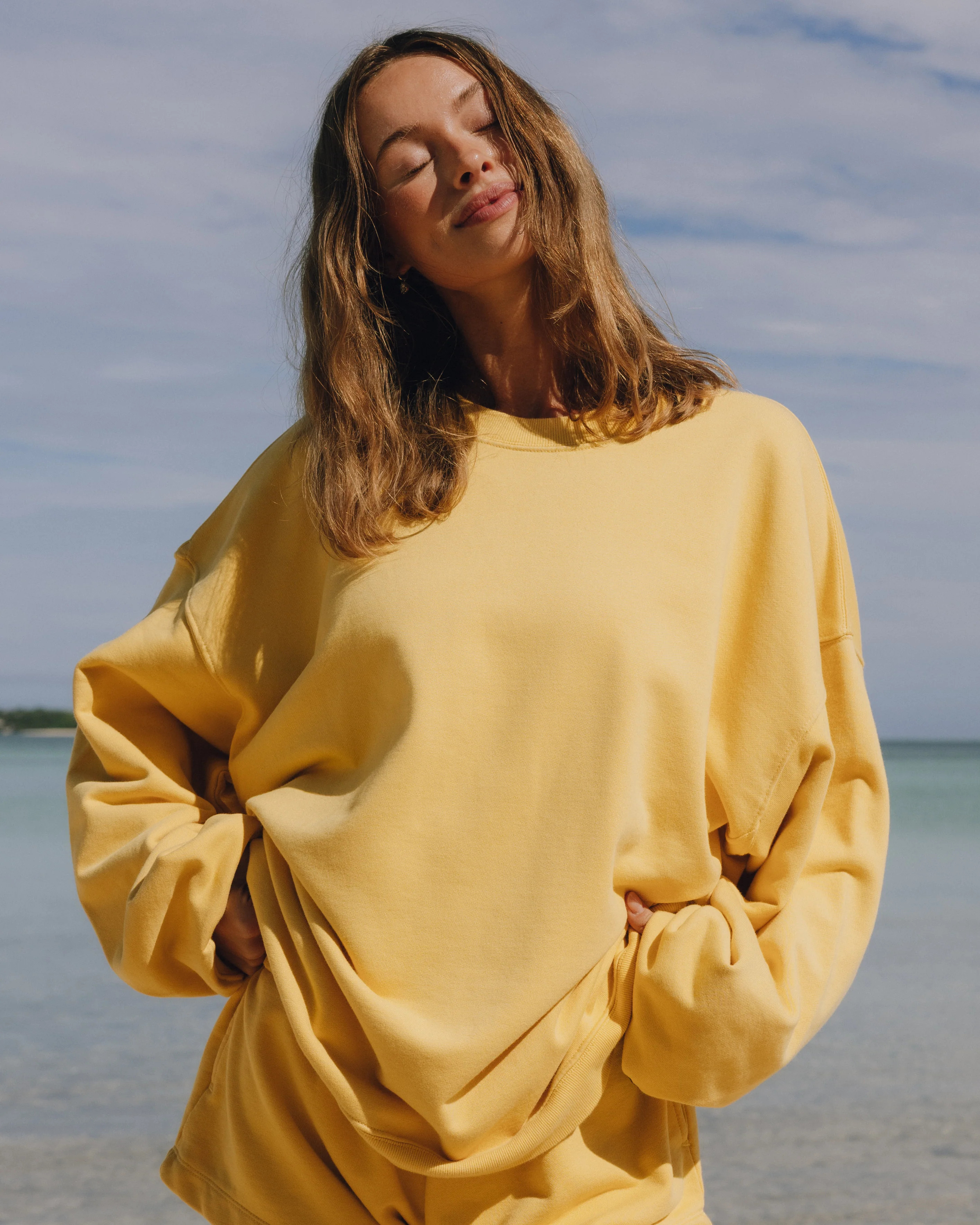 Unisex Oversized Crew - Sunny | Daily Drills LLC