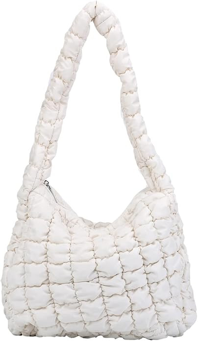 Rejolly Puffer Quilted Shoulder Bag for Women Puffy Bubble Tote Bag Lightweight Nylon Handbag Pad... | Amazon (US)