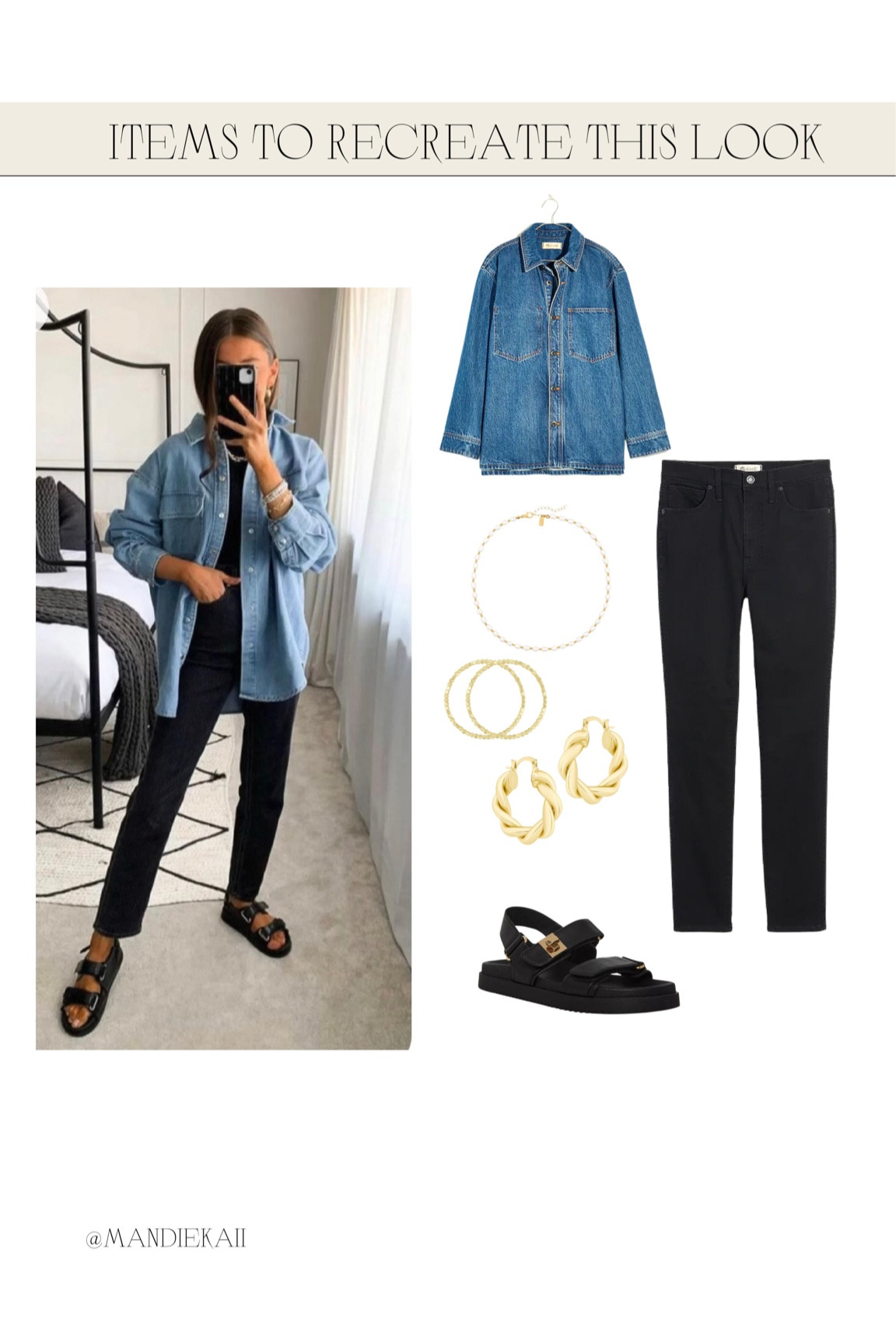 Pinterest inspired look recreated! 

Use code MANDIE20 to shop the jewelry pieces!