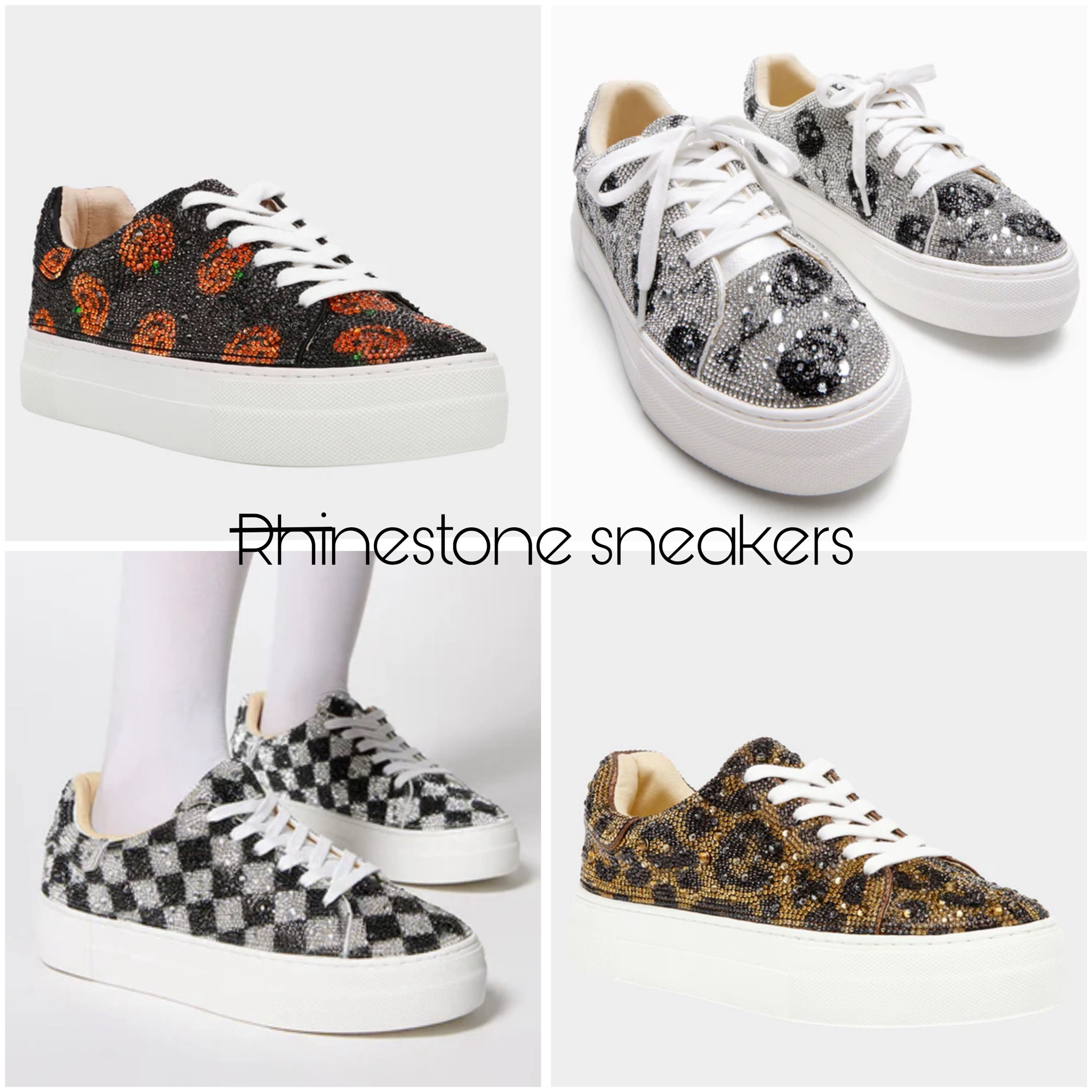 Rhinestone platform sneakers by Betsey Johnson! So many patterns but these are my top 4! Especially the checkered print



#LTKSeasonal #LTKShoeCrush #LTKFindsUnder100