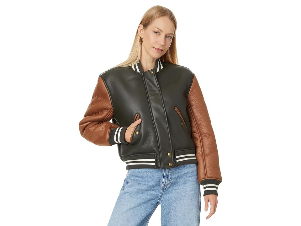 Blank NYC Two-Tone Bomber Jacket Women's Jacket : XS, Polyester | Zappos