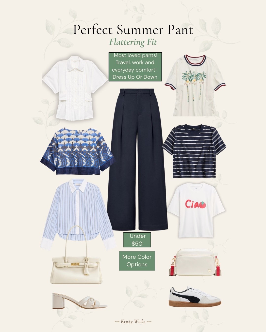 Perfect Summer Pant! 
Flattering fit and so easy to dress up or down!  
Amazing under $50 and more color options! Your go to summer pant! 🤍

#LTKSaleAlert #LTKWorkwear