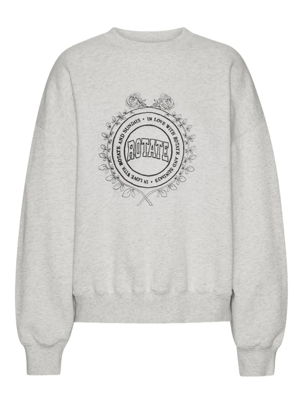 ROTATE BIRGER CHRISTENSEN Sweatshirt Mit Logo-Stickerei | Nude | FARFETCH AT | Farfetch Global