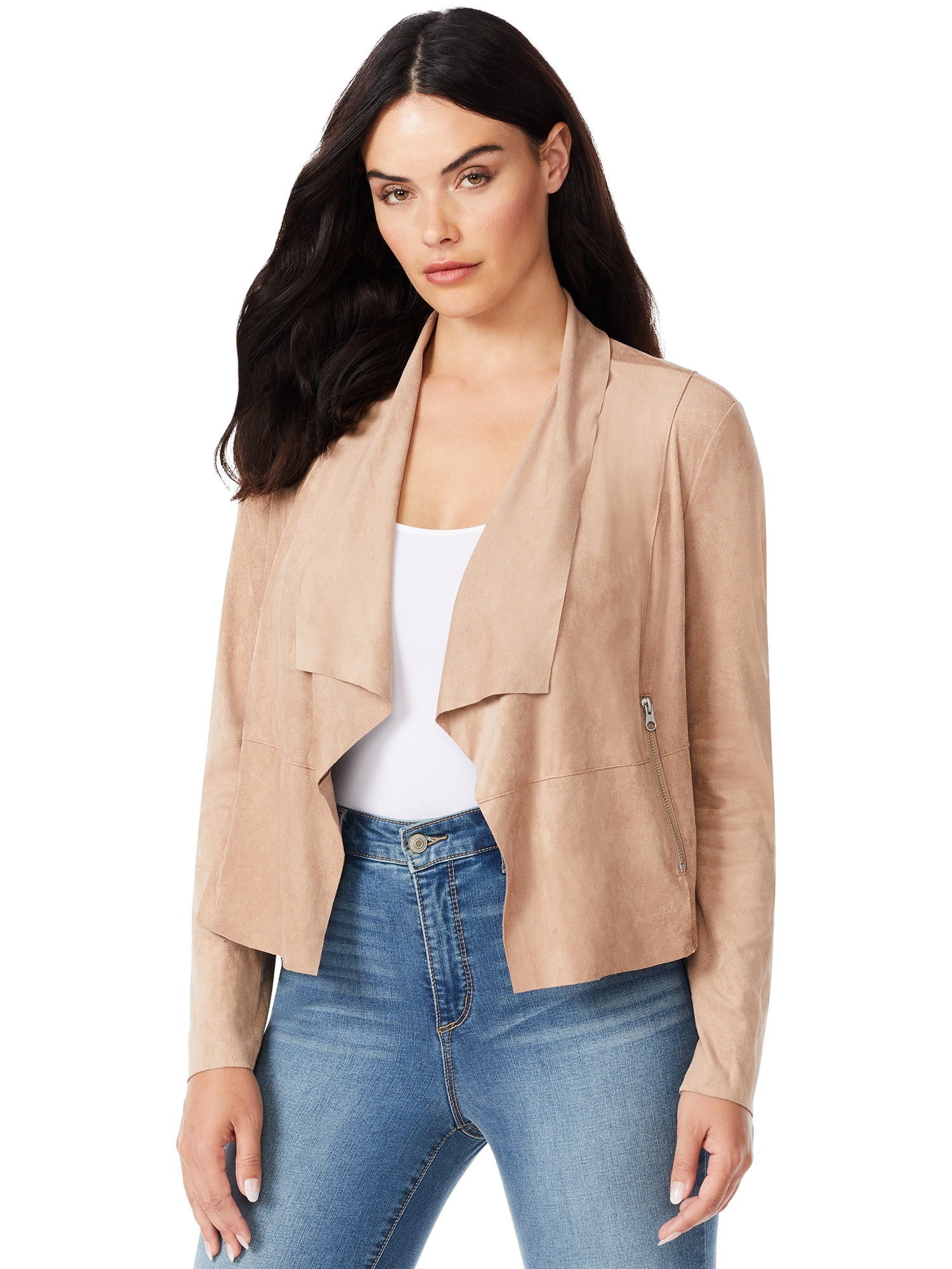 Sofia Jeans By Sofia Vergara Women's Drapey Moto Jackets | Walmart (US)