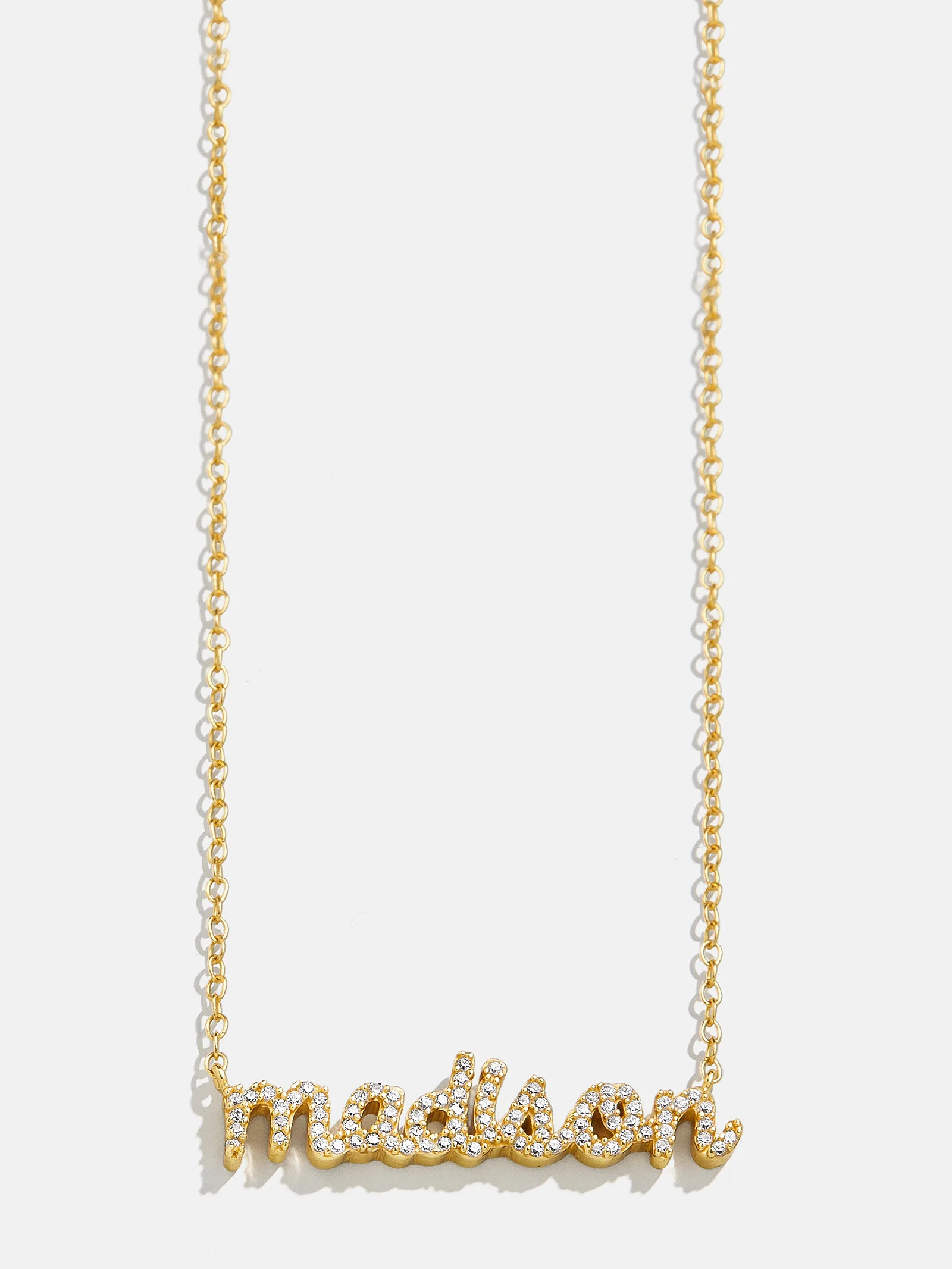 18K Gold Mini Custom Nameplate Necklace - Small | BaubleBar (US)