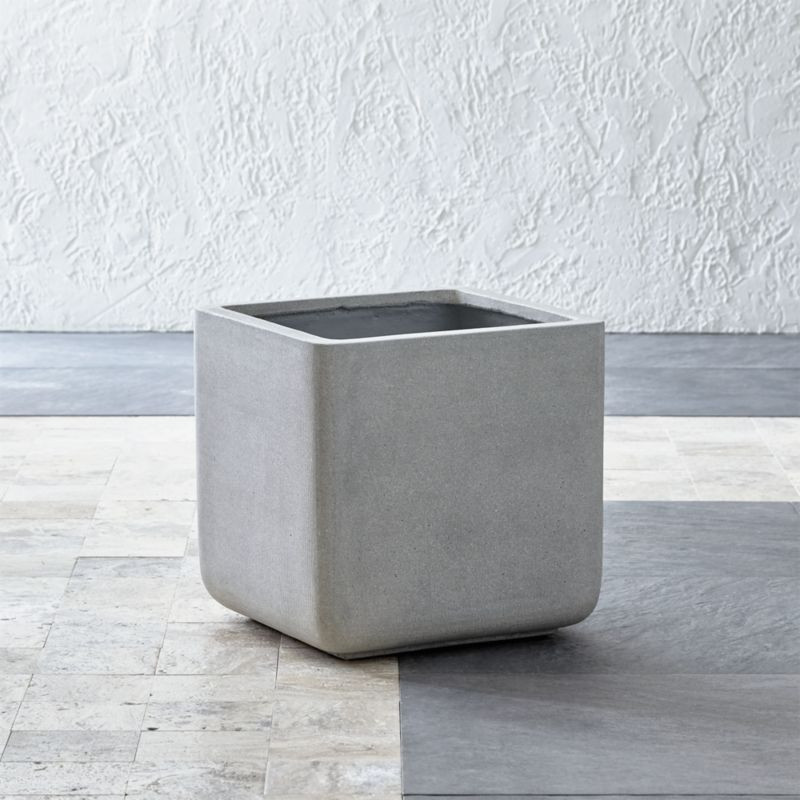 Square Large Indoor/Outdoor Planter + Reviews | Crate and Barrel | Crate & Barrel