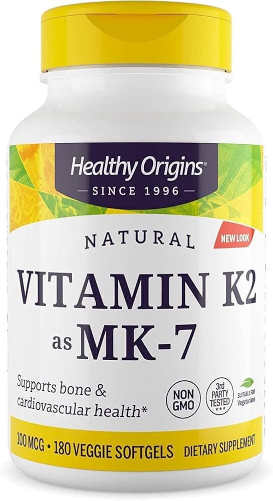 Healthy Origins Vitamin K2 as MK-7, 100 mcg - K2 Vitamins for Heart Health, Bone Health & Calcium... | Amazon (US)