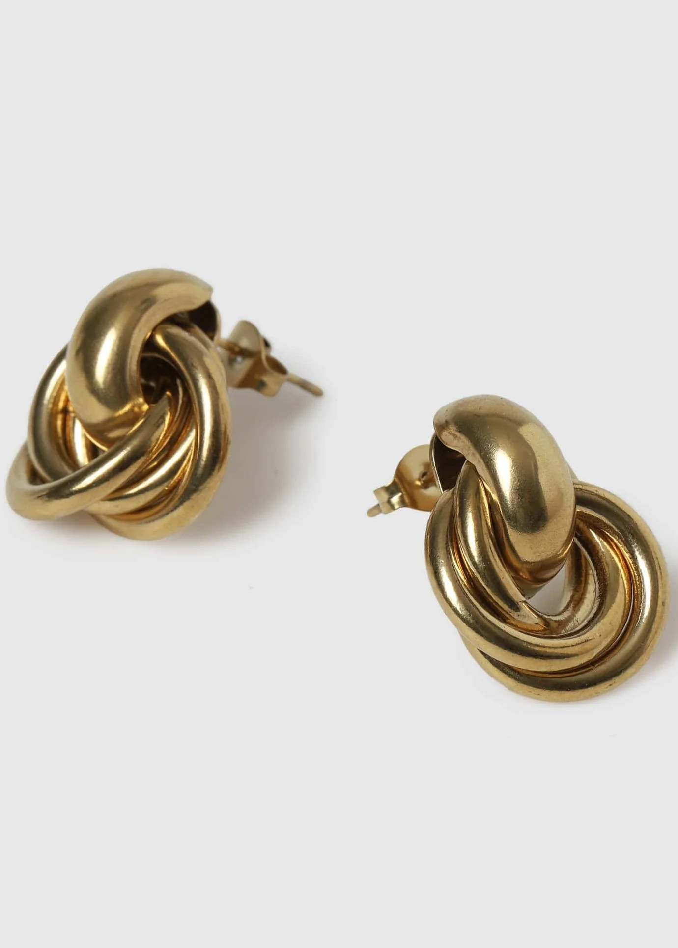 STATEMENT KNOT EARRINGS - GOLD PLATED | WAT The Brand
