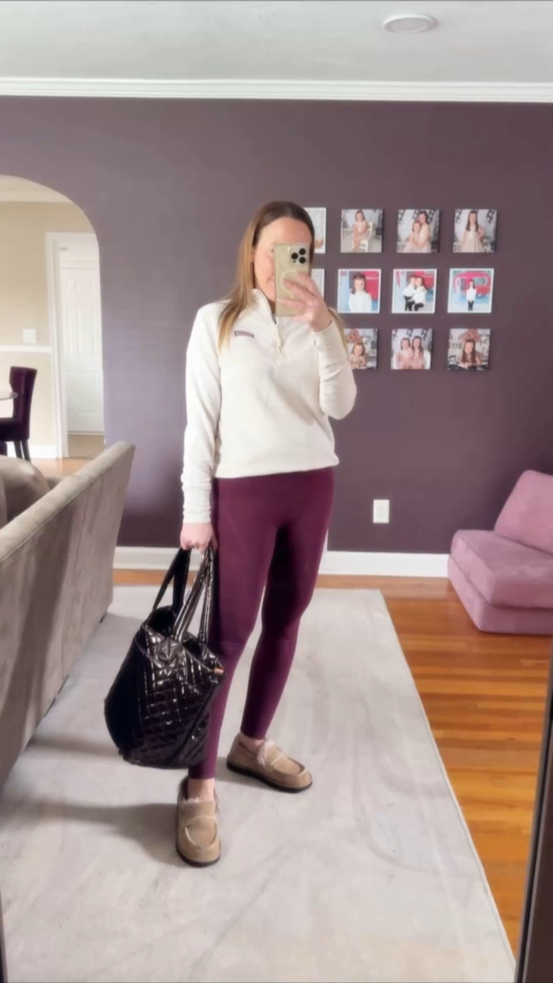 Spring uniform lately 🌸 Casual, comfy, and polished enough for busy mornings. Loving my Fiori leggings, on-sale UGG loafers, super soft Vineyard Vines 3/4 zip, and my MZ Wallace tote that fits everything—perfect for work, errands, or travel. Already eyeing a summer color 🤍  

• spring outfit  
• early spring outfit  
• casual spring style  
• leisure outfit  
• mom style  
• school pick up outfit  
• everyday outfit  
• leggings outfit  
• loafer outfit  
• travel style  
• work tote bag  
• weekend casual look  
• comfy chic outfit  
#SpringStyle #MomStyle #CasualOutfit #OOTD #SchoolPickupStyle

#LTKmomlife #LTKActive #LTKootd