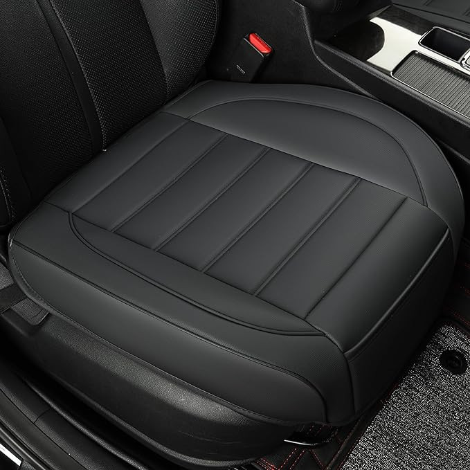 Vankerful 1 Pack Leather Front Car Seat Covers,Bottom Seat Covers for Cars,Driver Car Seat Cushio... | Amazon (US)