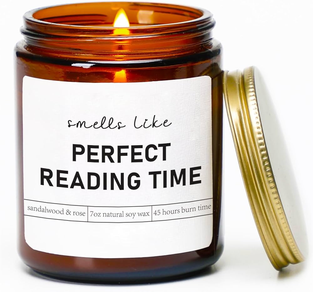 Book Lover Candle, Gifts for Readers, College,Bookworm, Librarian, Readers, Author,Book Lovers Ca... | Amazon (US)