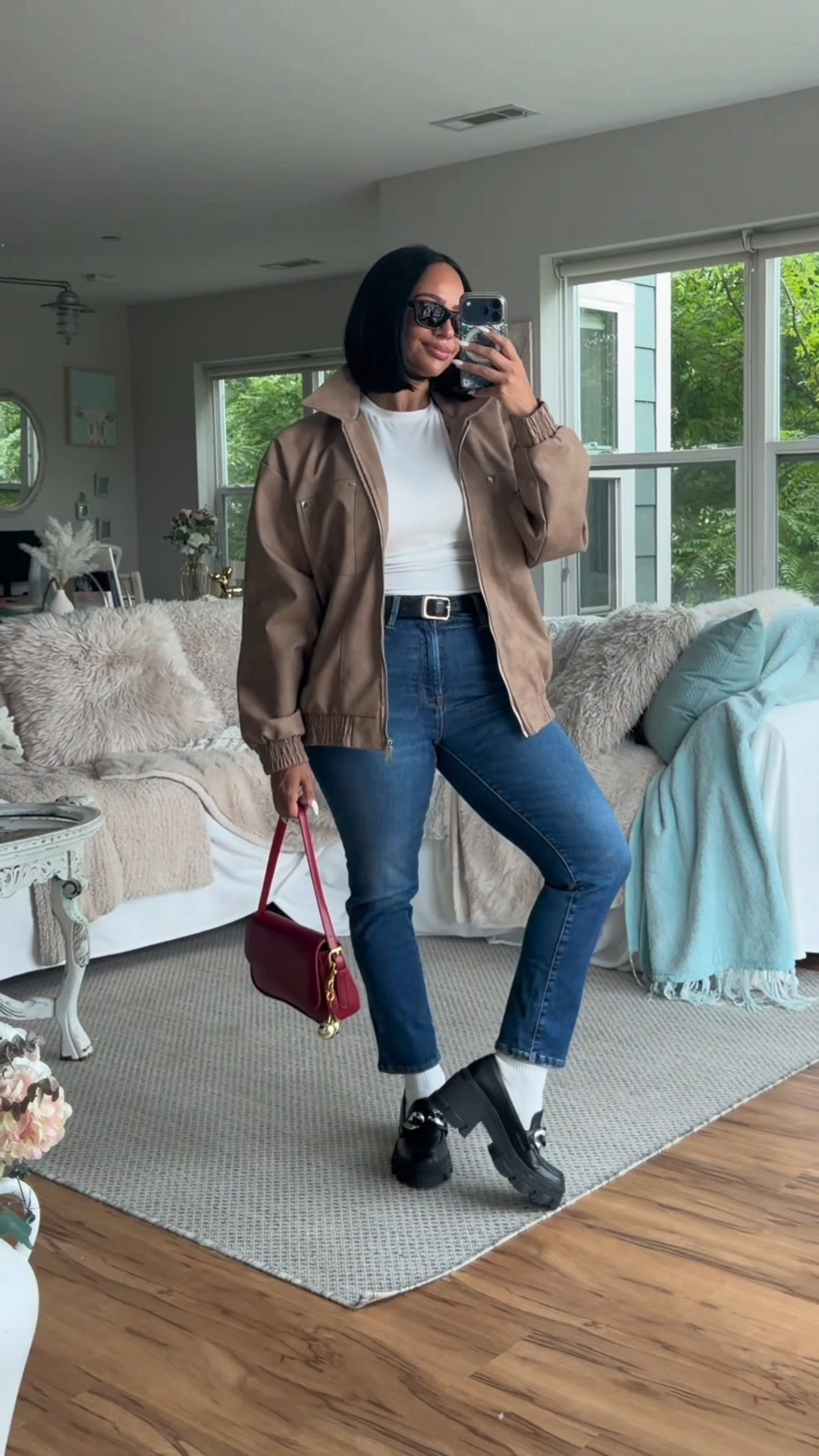 Michael Jackson inspired casual outfit! I did jeans, a white tee, bomber jacket and Michael’s signature loafers and socks combo. 

Sizes I’m wearing ⬇️ 

5’3
32DD
27” Waist
42” Hip

Top: Small
Jacket: Men’s Medium
Jeans: 6-12 Always Fits size

#LTKOver40 #LTKootd #LTKPetite