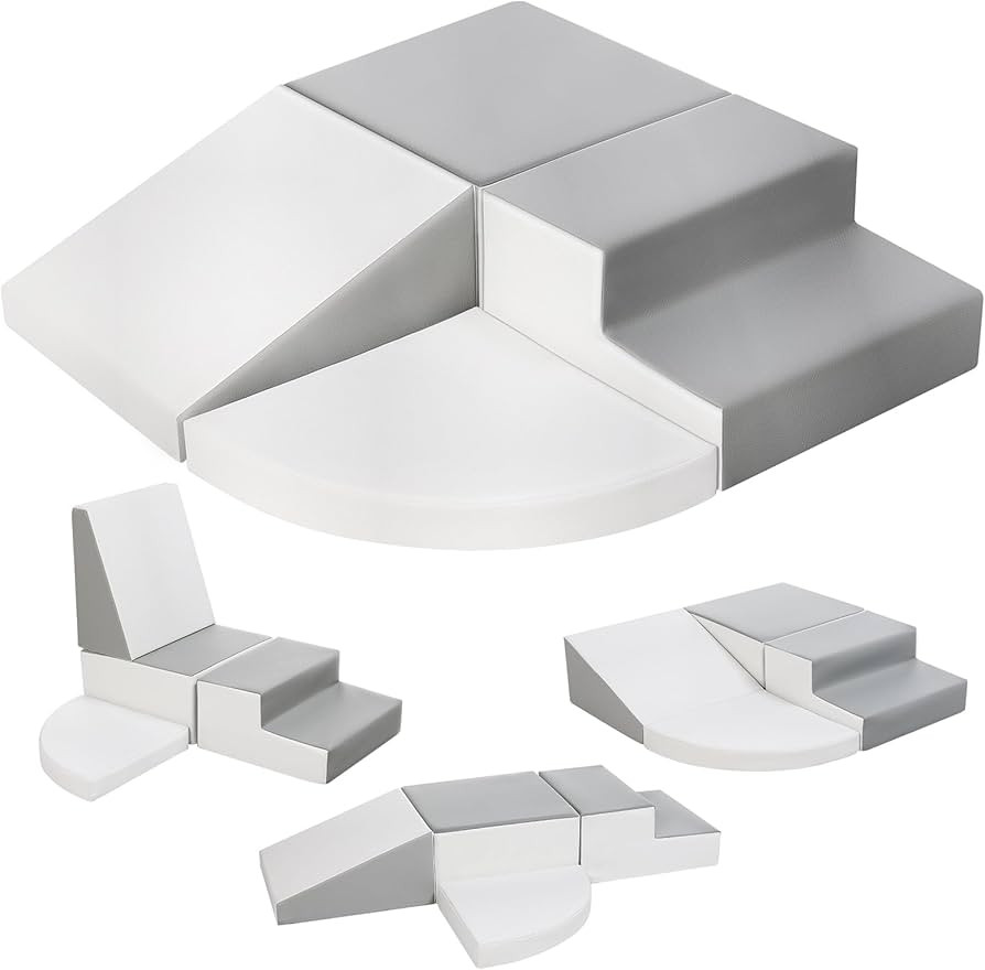 Sumbababy Climbing Foam Blocks for Toddlers: Waterproof Pu Leather Soft Climber - 4 Pcs Toddler I... | Amazon (US)