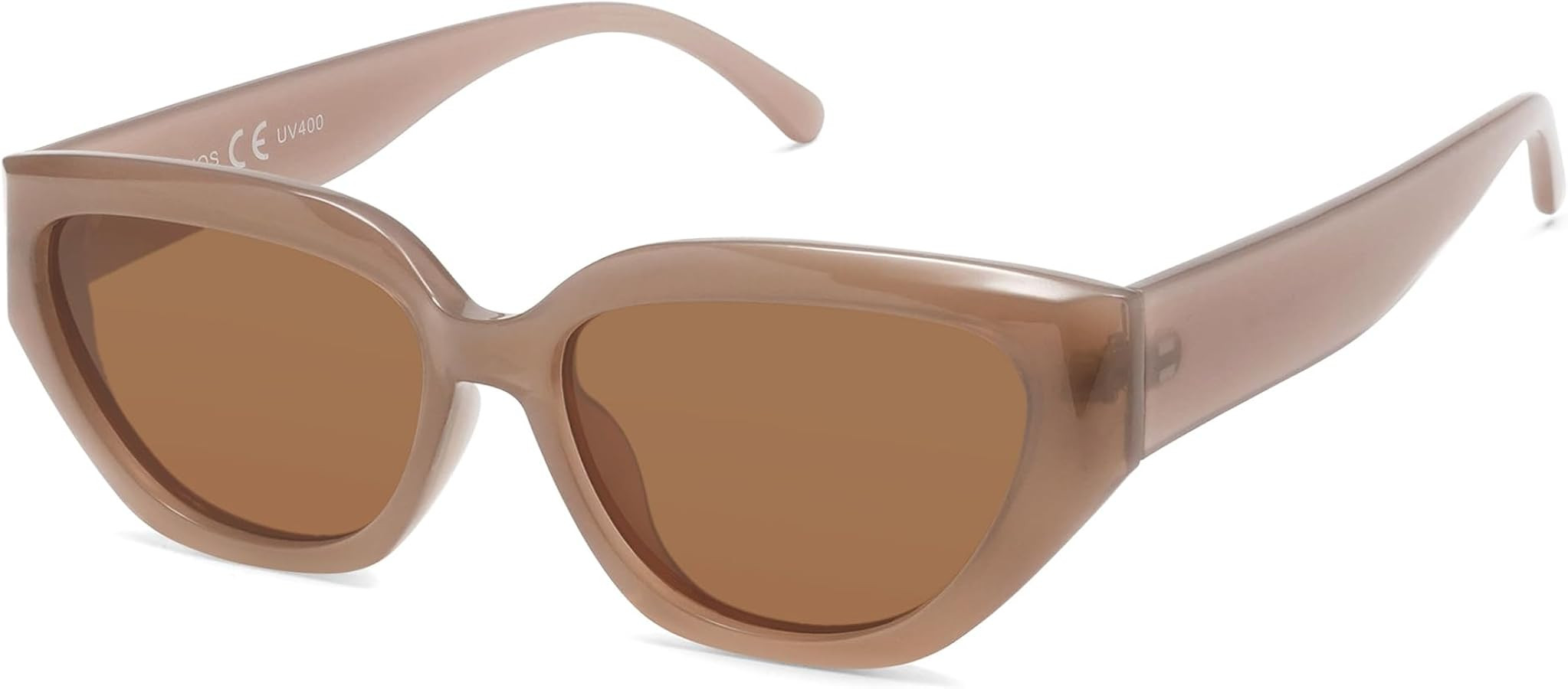 SOJOS Trendy Cute Cat Eye Polarized Sunglasses for Women Fashion Cateye Womens Sunnies SJ2237 | Amazon (US)