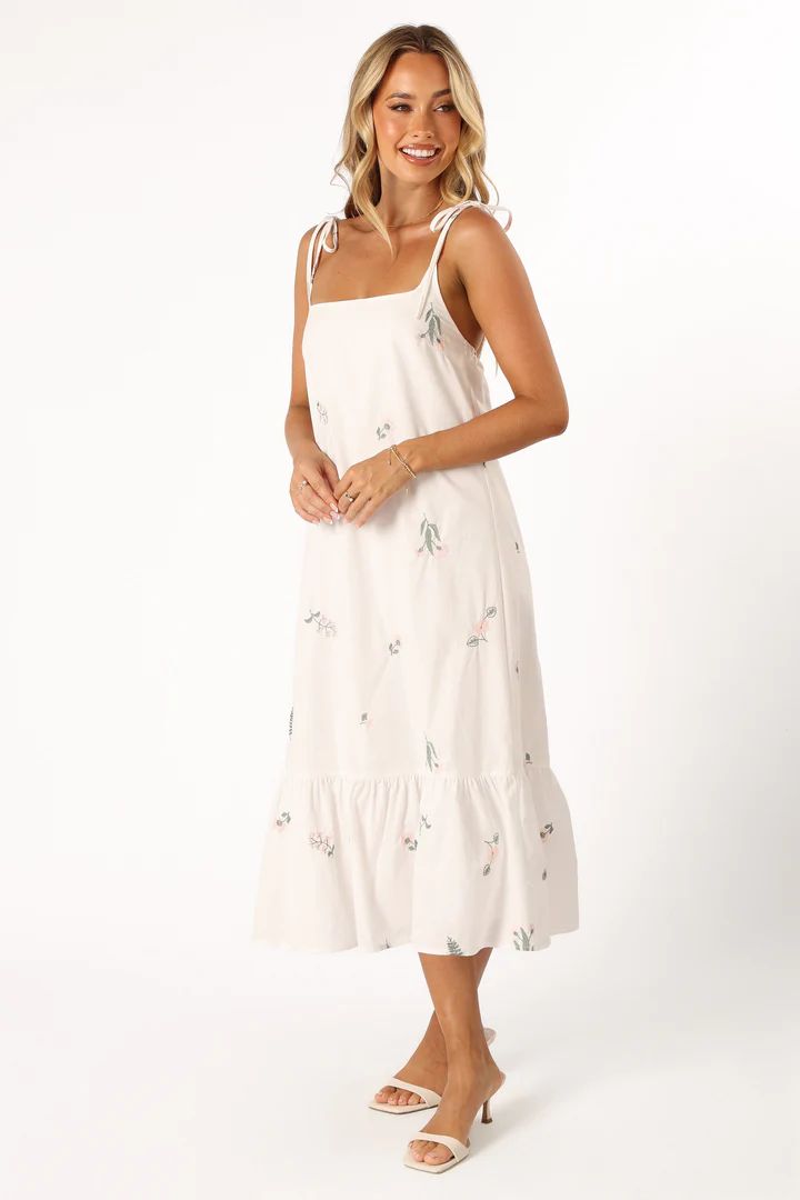 Emmett Ruffle Hem Midi Dress - Floral | Petal & Pup (US)