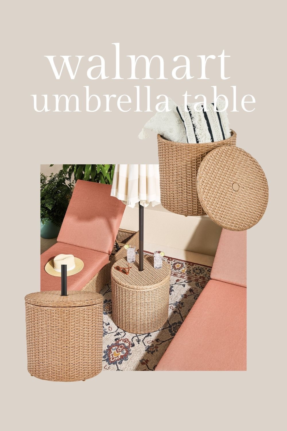 Love this umbrella side table from walmart! 

#LTKSeasonal #LTKHome